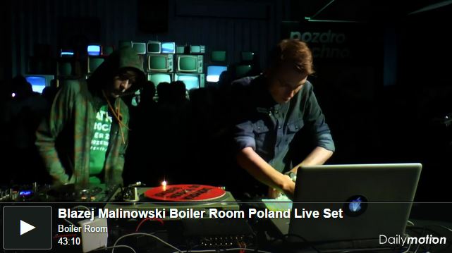Blazej Malinowski Boiler Room Poland